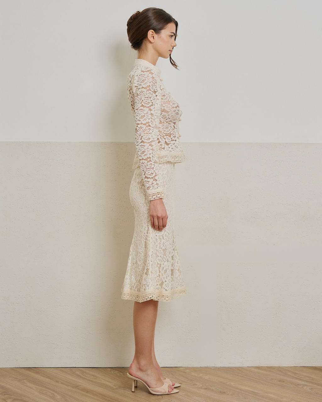 Mira Lace Midi Skirt