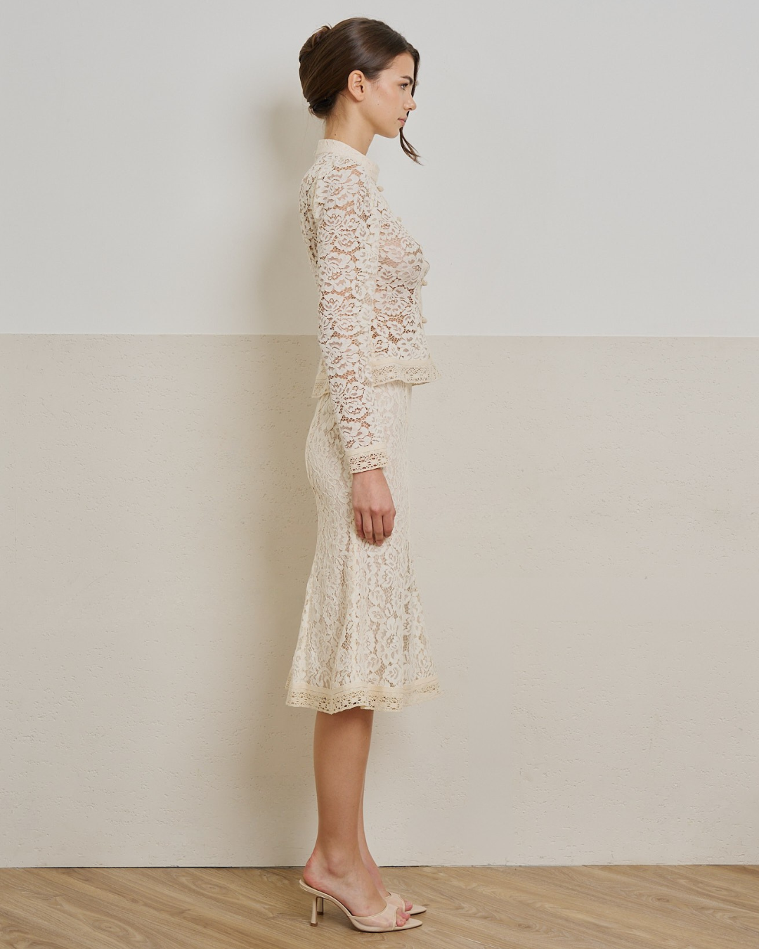 Mira Lace Midi Skirt