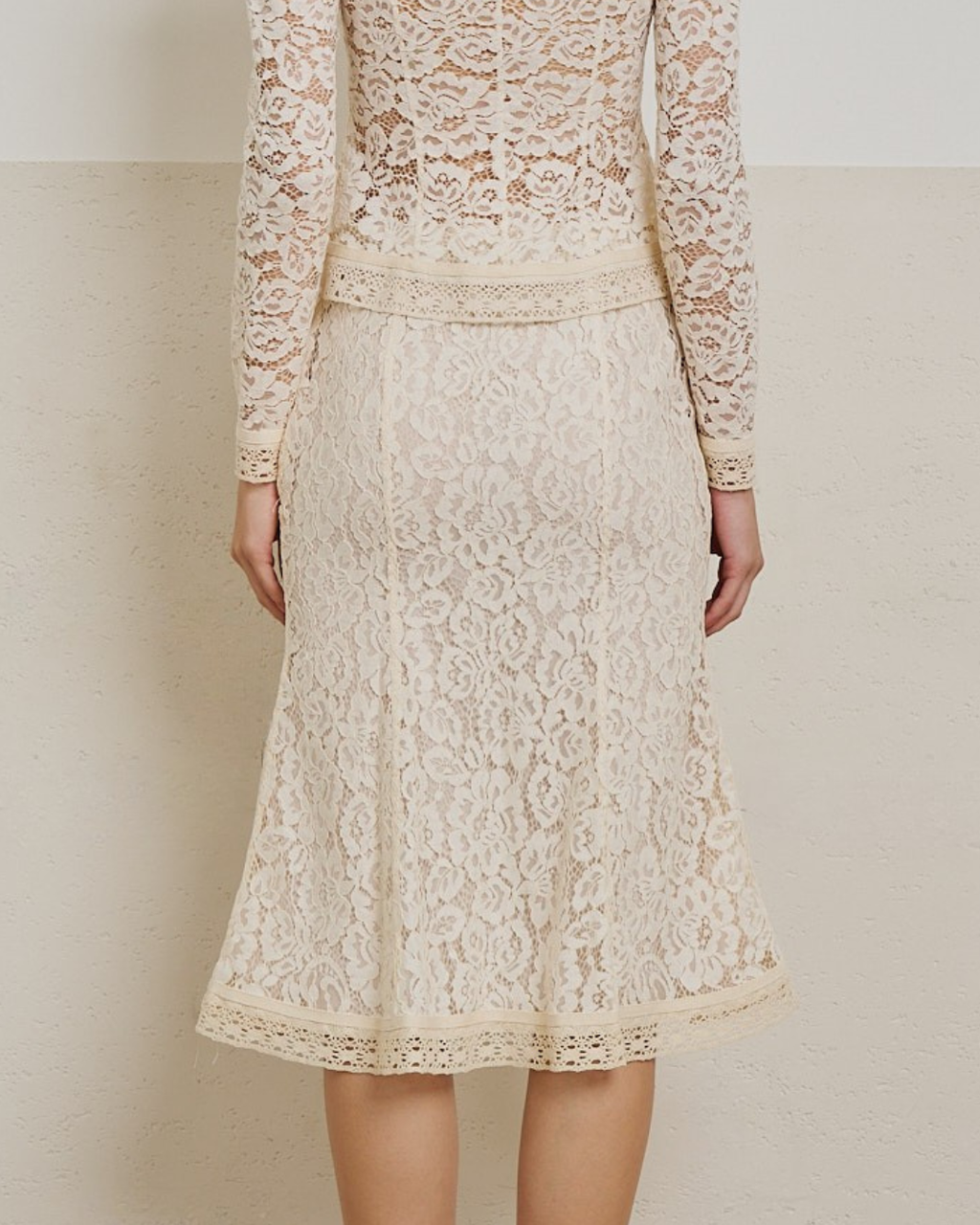 Mira Lace Midi Skirt