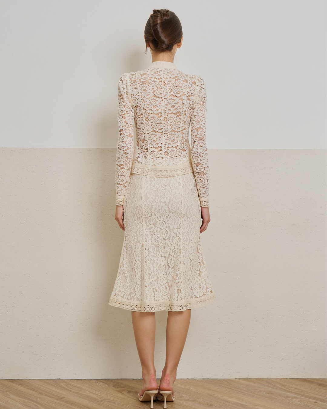 Mira Lace Midi Skirt