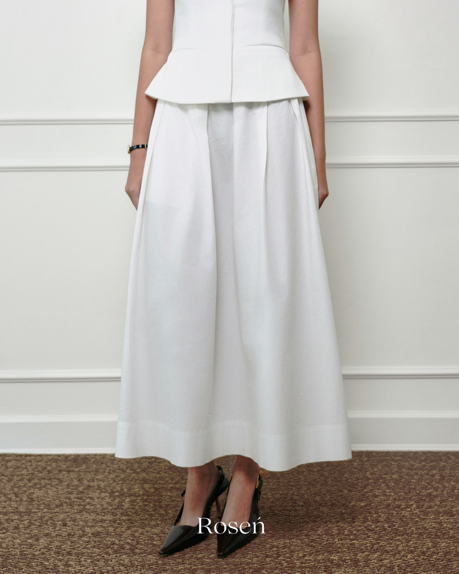 Charlotte Cotton Midi Skirt