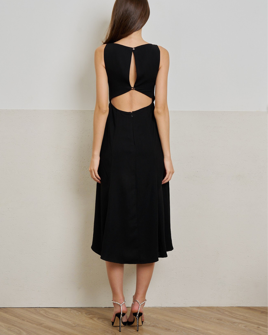 Clara Open Back Midi Dress