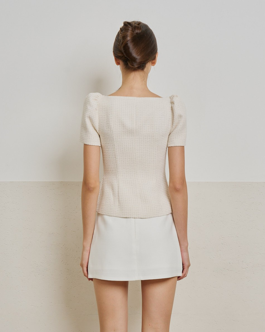 Monet Tweed Top