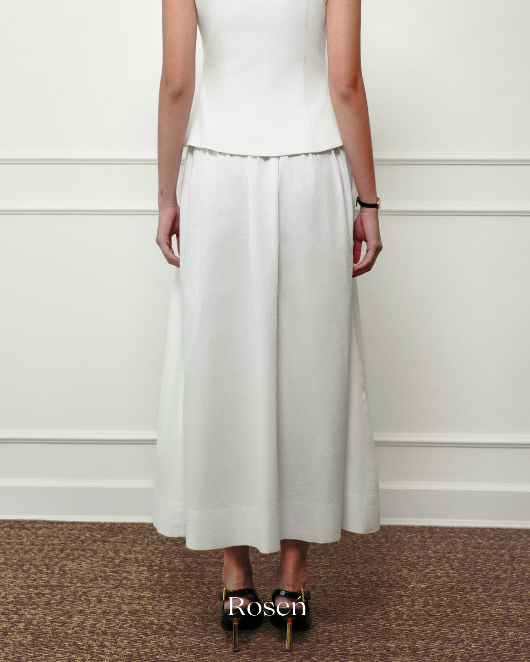 Charlotte Cotton Midi Skirt