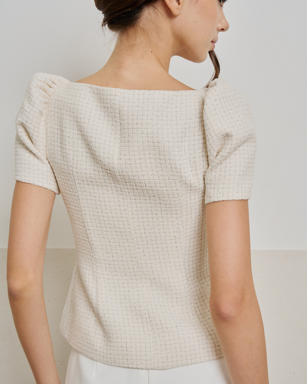 Monet Tweed Top