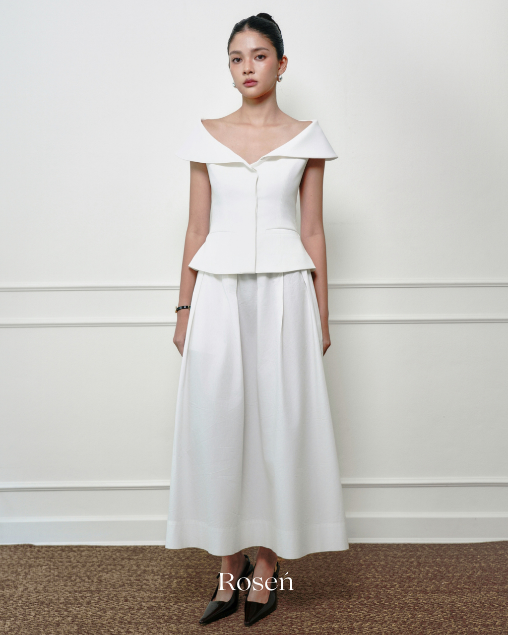 Charlotte Cotton Midi Skirt