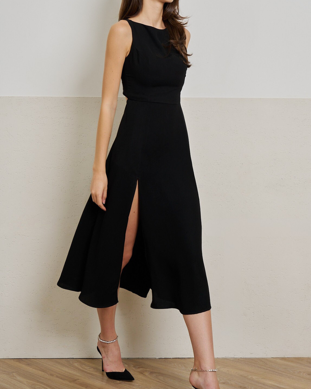 Clara Open Back Midi Dress